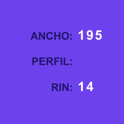 LLANTA 195R14 DAVANTI