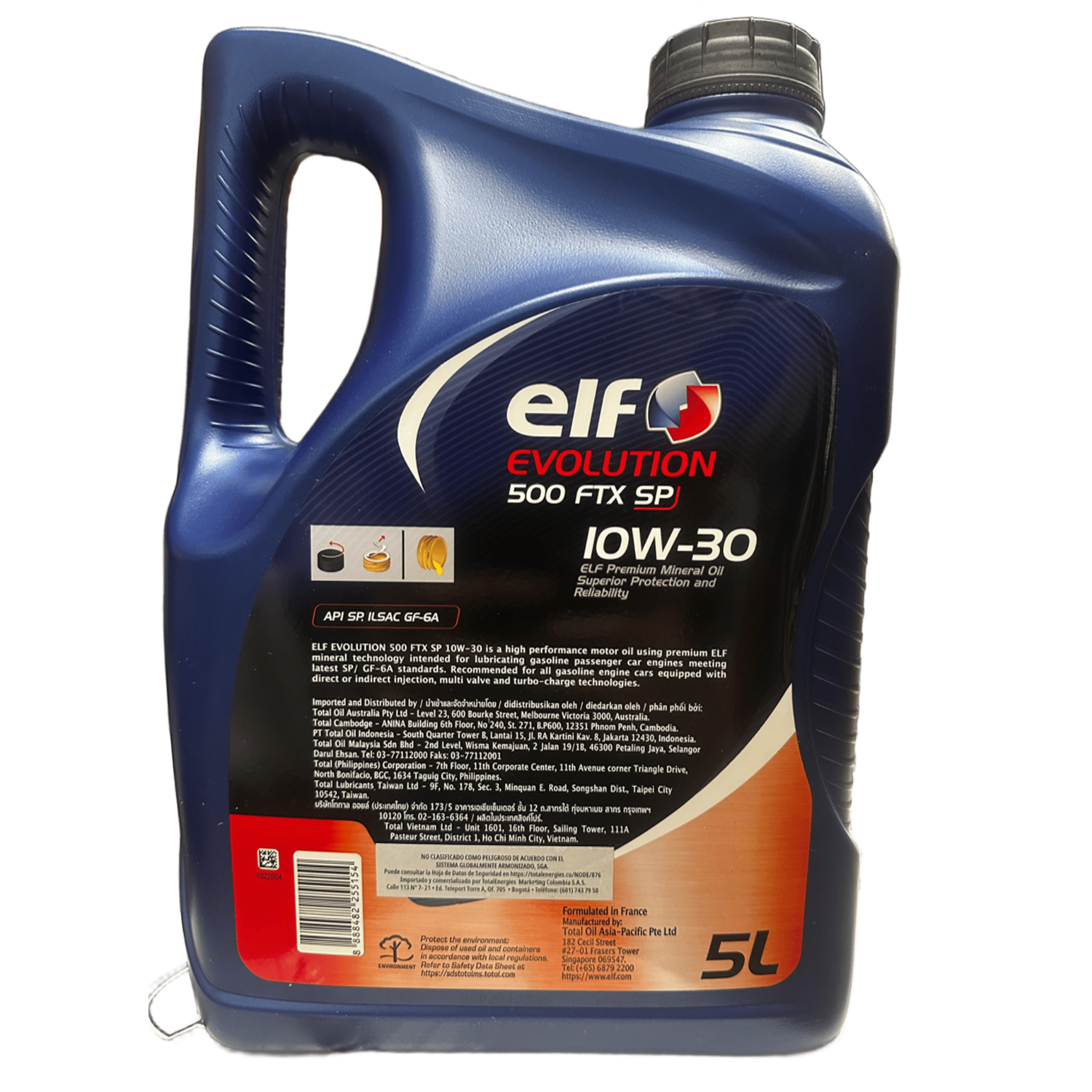 ACEITE PARA MOTOR ELF 10W30 FTX SP GALON 5L - Image 2