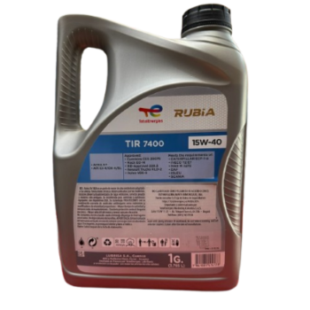 ACEITE PARA MOTOR TOTAL RUBIA TIR 7400 15W40 GALON (3,78L) - Image 2