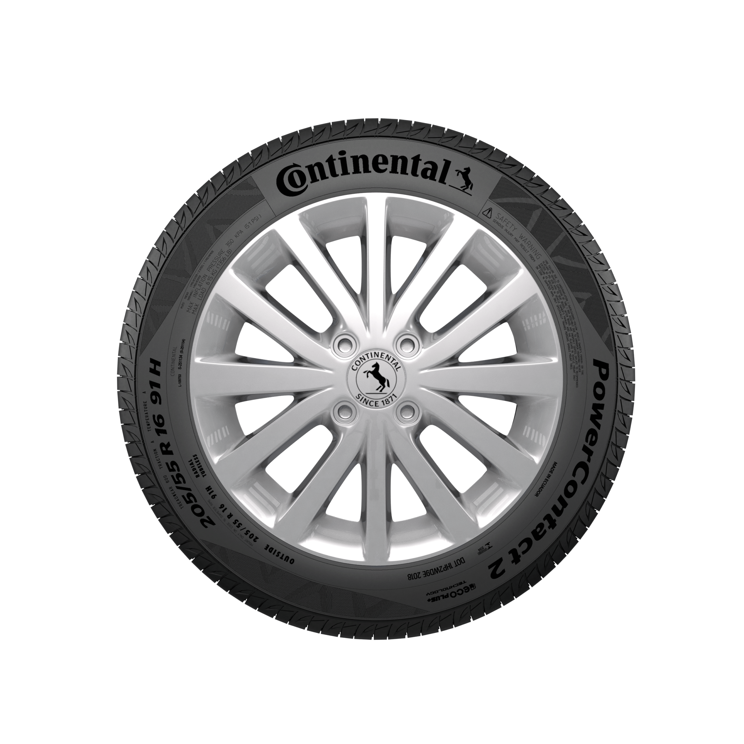 LLANTA CONTINENTAL 175/70R13 82T Power Contact 2 - Image 3